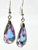 Magical Cut Crystal 925 Drop Earrings Blue faceted 28 inch Bead - 2