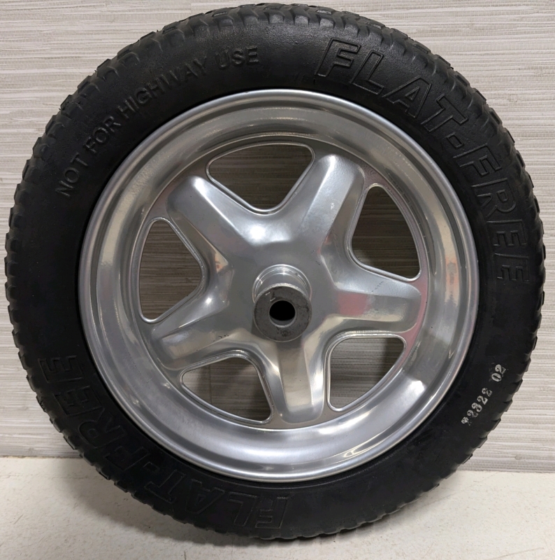 New 15" x 3" Replacement Flat Free Tire with 5/8" Axel Hole. Model 22322 02