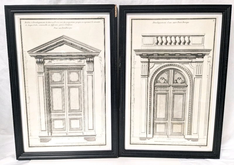 2 Framed Architectural Dutch Door Prints #2 & #8 | 11.75" x 17.25" | Originally Retailed for $69.99 ea!