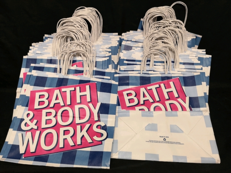 99 New Bath & Body Works Paper Bags 10"x9.5"X5"