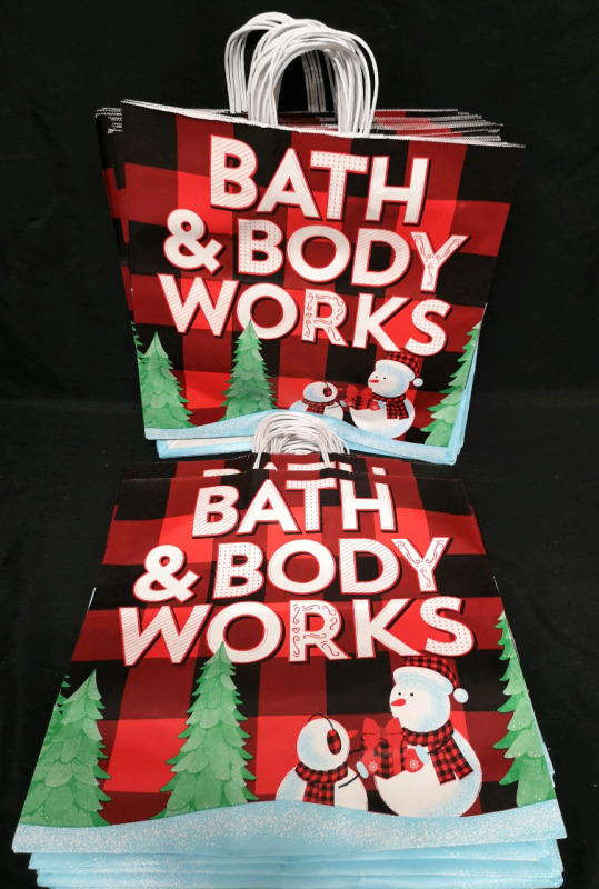 50 New Bath & Body Works Paper Bags 16"x16"X9"