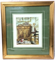 Signed Vintage Trisha Romance Limited Edition (111/950) "Within Reach" Framed Print | 19" x 21"