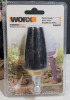 New - WORX Quick Snap Connection Hydroshot Adjustable Outdoor Power Scrubber & Turbo Nozzle - 3