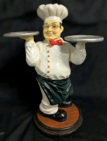 Large Kitschy Chef Greeter Statue | 26" Tall