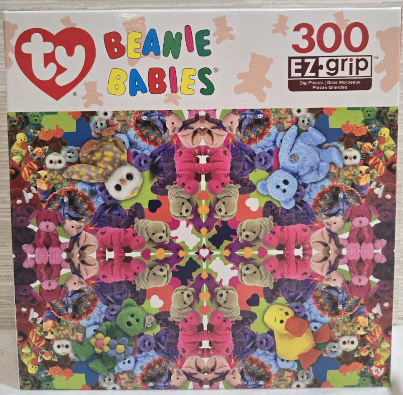 New 300 Pcs | TY Beanie Babies | EZ Grip Puzzle With Large Puzzle Pieces (60.96cm x 45.72cm)