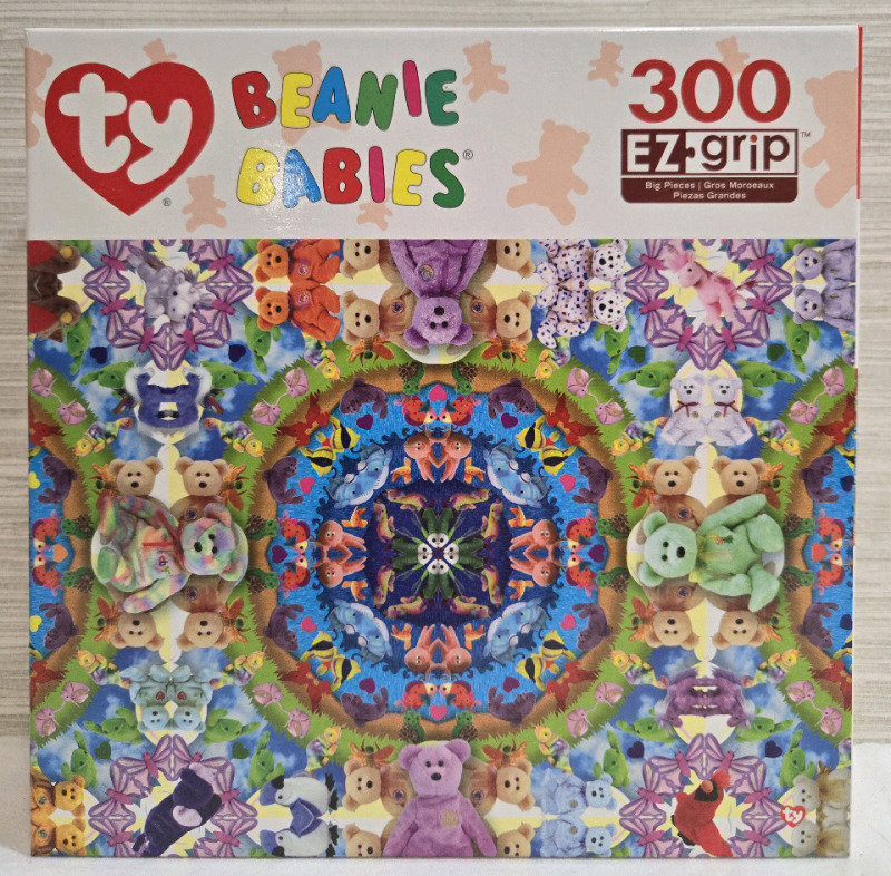 New 300 Pcs | TY Beanie Babies | EZ Grip Puzzle With Large Puzzle Pieces (60.96cm x 45.72cm)