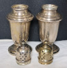 Gorham Sterling Silver Salt & Pepper Shaker Set . Measures 4 3/8" tall - 2