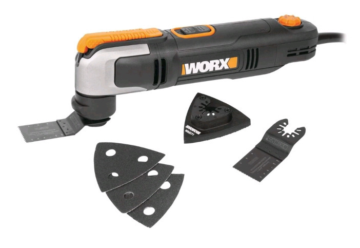 New | Worx 2.5A Variable Speed Oscillating Corded Multi-tool With Accessories & Tool Bag | Model# WX686L * Tested & Working * ( Retails for $89.99 )