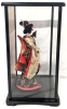 Gorgeous Vintage Japanese Maiko Doll in Closed Display Case | 11.5" x 9.5x x 17" - 3