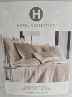New Sealed | Hotel Collection | Quilted, Euro Pillow Sham ( Fits 26" x 26" Pillow )