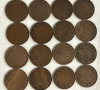 16 1912 Large Canadian 1 Cent King George Pennies