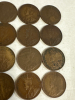 16 1912 Large Canadian 1 Cent King George Pennies - 5