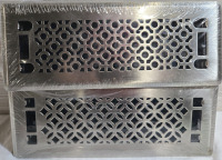 2 New Sealed | 11.5" x 4.5" Metal Floor Vent
