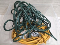 2 Extension Cords Both Approximately 30 Feet Each