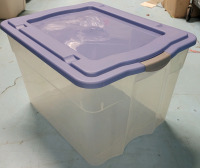 Storage Bin with Lid. Measures 20"&times;14"&times;18"