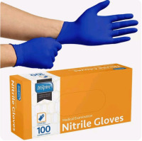 2 New Boxes of 100 | Inspire Small Medical Examination Nitrile Gloves ( Cobalt Blue )