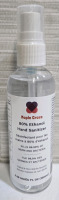 New | Box of 90+ Maple Cross 80% Ethanol Hand Sanitizer ( 100 ML Bottles )