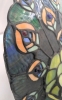 Stunning Tiffany-Style Stained Glass Peacock Accent Lamp | 9.75" x 10.25" x 8" Tall - 4