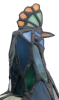 Stunning Tiffany-Style Stained Glass Peacock Accent Lamp | 9.75" x 10.25" x 8" Tall - 6