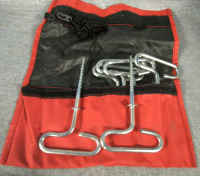 6 Ice Water Tent Holders 8"