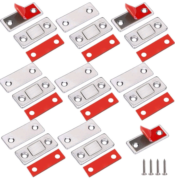 New 8 Pack Of | Adhesive Cabinet Magnetic Catches ( 1.5" Long )