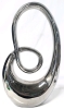 Abstract Silver Tone Looping Sculpture | 17" Tall - 2