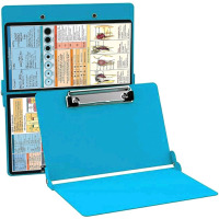 New | Light Blue Aluminum Folding Nuring Clipboard For Medical Students