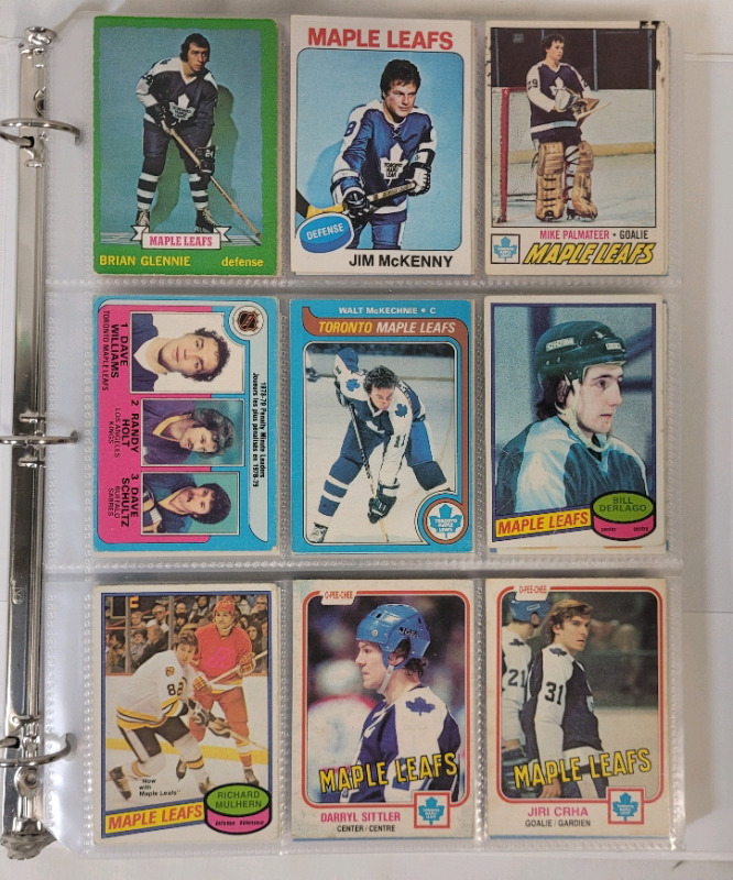 1973 - 2021 NHL Hockey Toronto Maple Leafs Trading Card Singles . 207 Cards , No Doubles