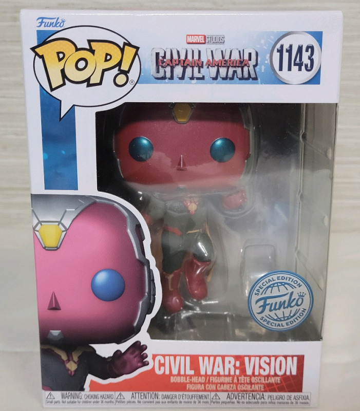 New - Funko Pop! Captain America Civil War : Vision .