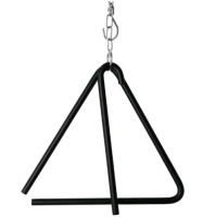 New | 9.5" Triangle Dinner Bell with Hanger & Call Striker