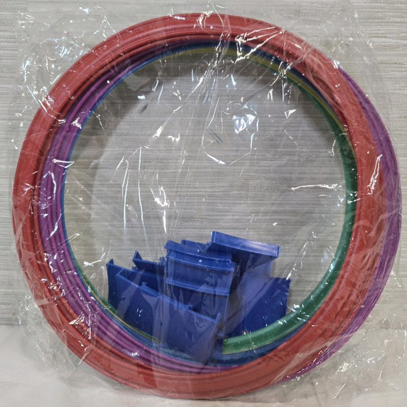 10 Pcs New | Multicolored Plastic Speed Agility Ring Set For Kids/ Outdoor Ring Toss Game