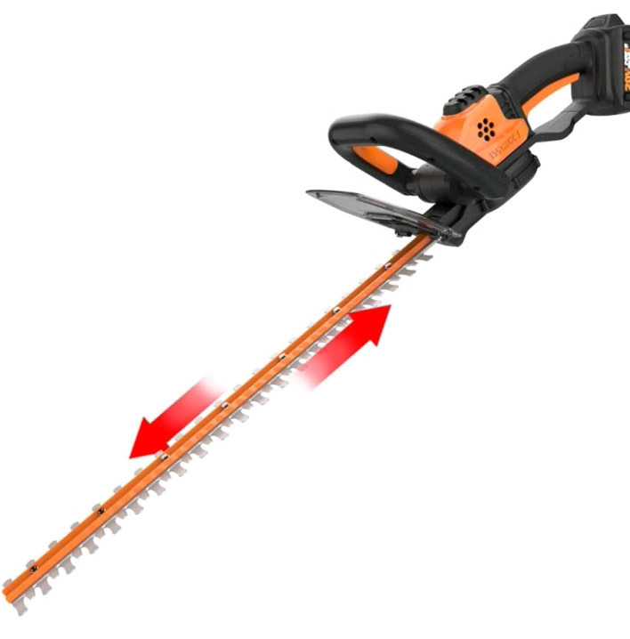 New | Worx 20V Cordless Hedge Trimmer With Power Sharing Battery Not Included ( 22"/ 56cm ) Model # WG261 * Retails for $119.99 *