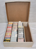 1990 - 1992 NHL Hockey Trading Card Singles in Quad Long Box (3 rows) . Proset (english & french) & Topps (english & french)