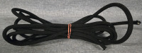 New | Shock Cord Black Diamond Weave Elastic Bungee Cord ( 185" Long )