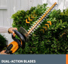 New | Worx 20V Cordless Hedge Trimmer With Power Sharing Battery Included ( 22"/ 56cm ) Model # WG261 * Retails for $119.99 * - 2