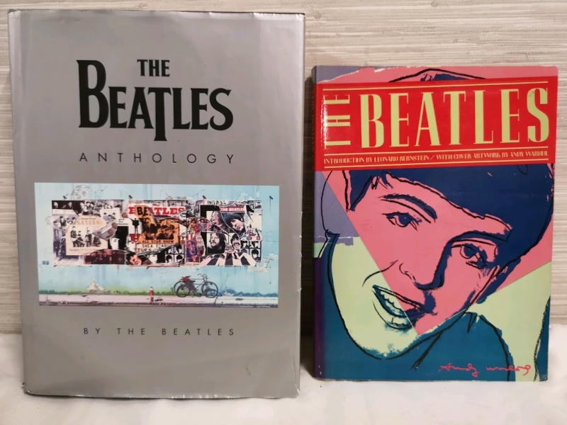 Large Hardcover The Beatles Anthology Book & Softcover The Beatles Book