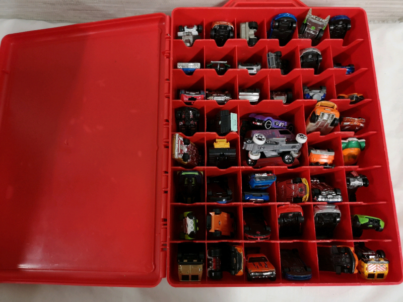 50+ Diecast Dinky Cars - Hot Wheels + Cars Case