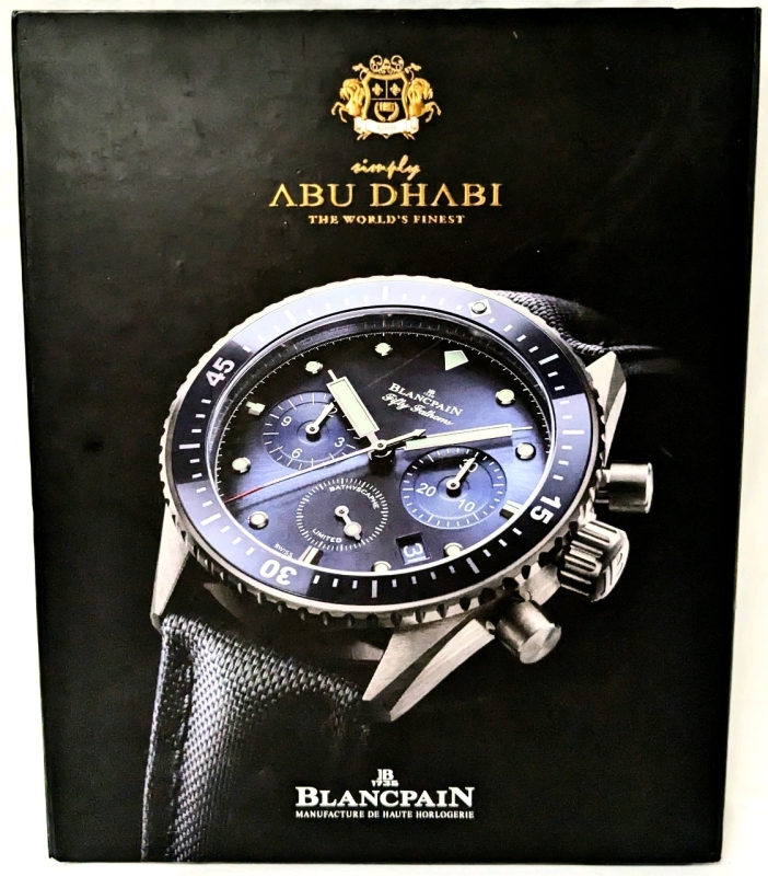 [Watch Collectors] Simply Abu Dhabi The World's Finest | BlancPain | Issue XIX : Forever Baba Zayed Softcover Coffee Table Book in Hard Sleeve