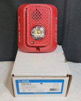 New - System Sensor LED 2-Wire Wall-Mount Indoor Horn / Strobe , 24V DC . Retail $80