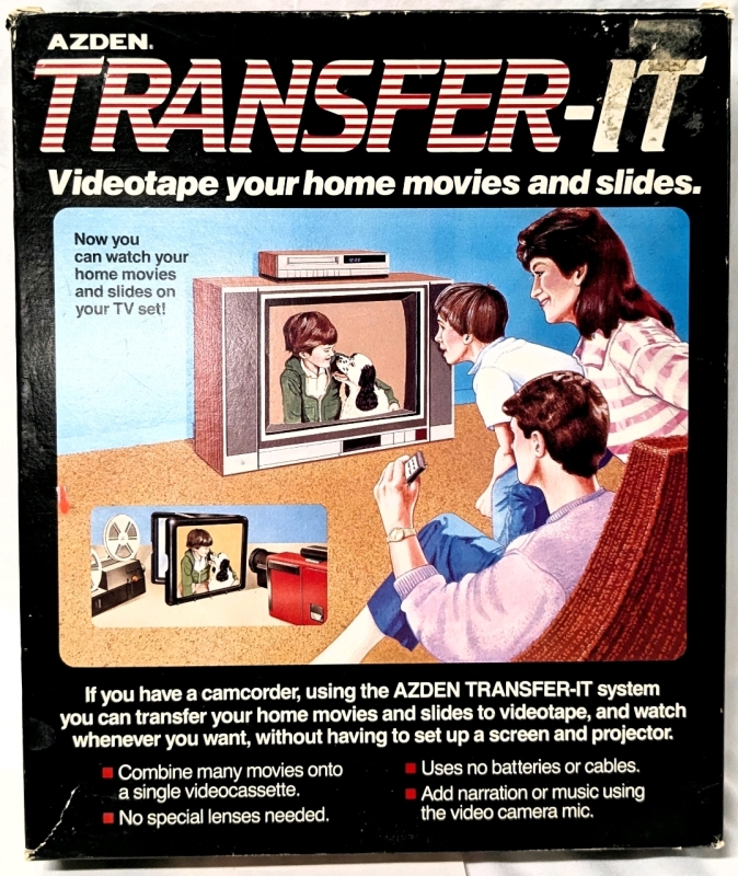 Vintage Azden Transfer-It : Videotape Your Home Movies & Slides