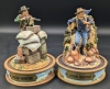 8 Vintage John Wayne Franklin Mint Hand-Painted Limited Edition Miniature Sculptures with Glass Domes | 5" Tall Each - 2