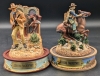 8 Vintage John Wayne Franklin Mint Hand-Painted Limited Edition Miniature Sculptures with Glass Domes | 5" Tall Each - 3