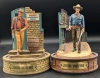 8 Vintage John Wayne Franklin Mint Hand-Painted Limited Edition Miniature Sculptures with Glass Domes | 5" Tall Each - 5