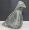 Inuit Soapstone Carving DOVE , measures 4" tall . Small Chip on Beak . - 2