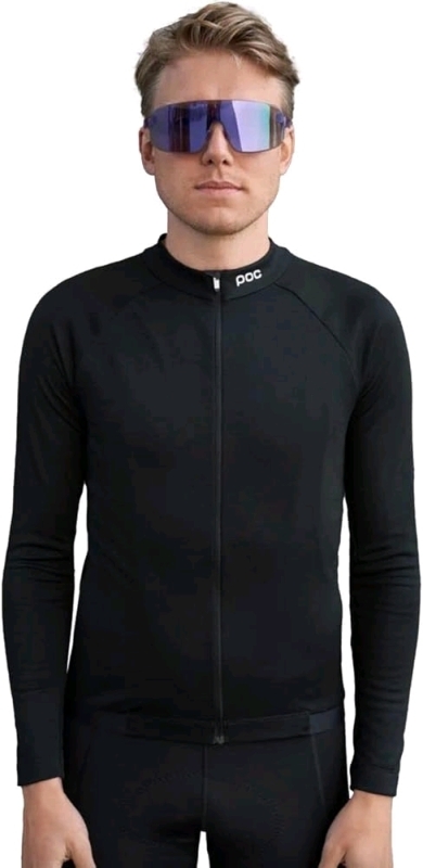 New Men's Size Medium | POC Thermal Lite Long-Sleeve Sport Jersey | Uranium Black | Retails for Over $150 USD!