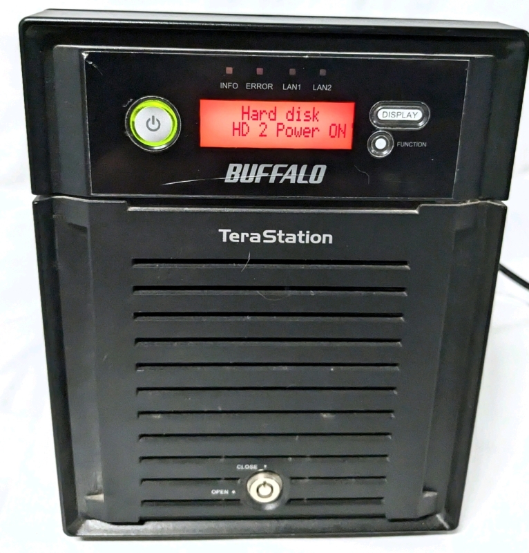 Buffalo Terrastation Model TS-XE4.0 TL/R5 | Powers On, No Key | 6.5" x 9" x 8.5" Tall