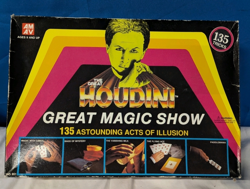 Vintage The Great Houdini Great Magic Show Starter Set.