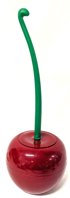 Kitschy New Plastic Cherry Toilet Brush | 15.5" Tall