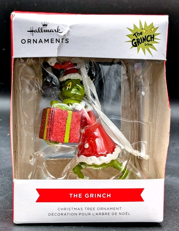 New Hallmark Ornaments | Star Dr Seuss' The Grinch Christmas Tree Ornament | 3.75" Tall