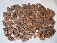 6+lbs Canadian Pennies . Various Dates & Condition